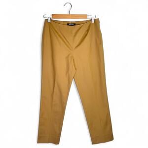 Lafayette 148 New York Women's Cropped Bleeker Pant Size 0 Camel Brown